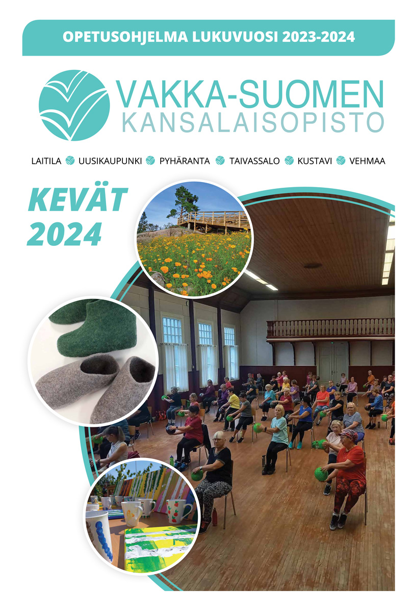 Vakka-opiston kevätohjelman 2024 kansikuva