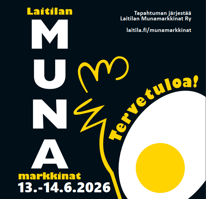 Munamarkkinat Laitilassa 13.-14.6.2026